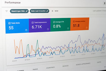 representing statistics and website growth.