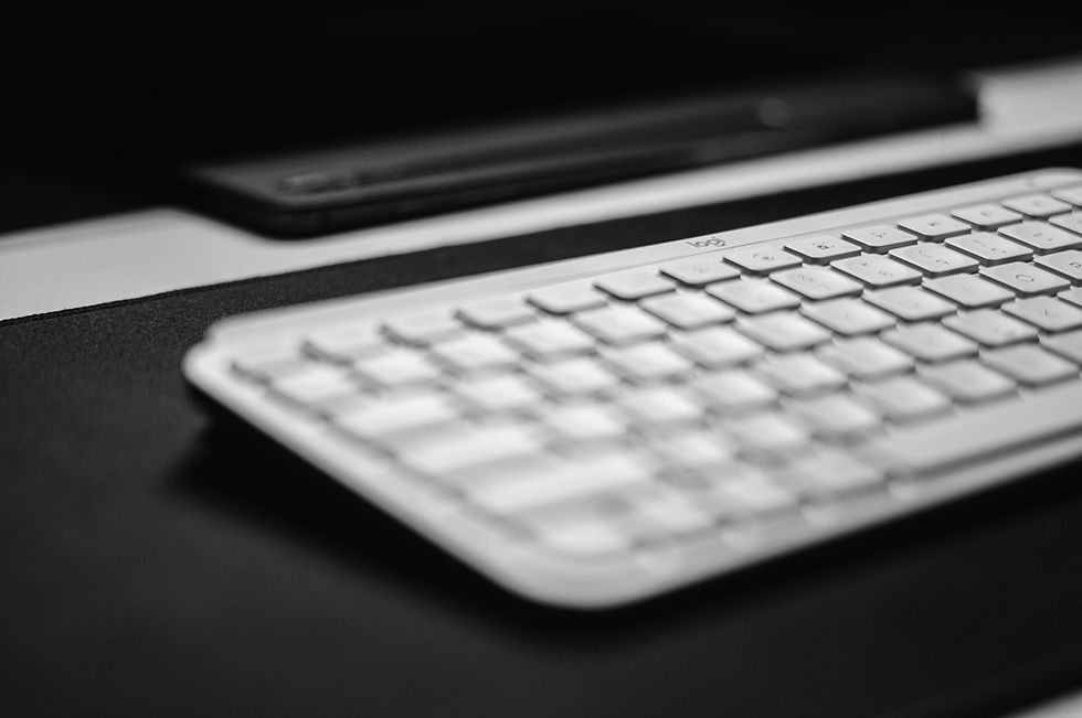 Photo of laptop keyboard
