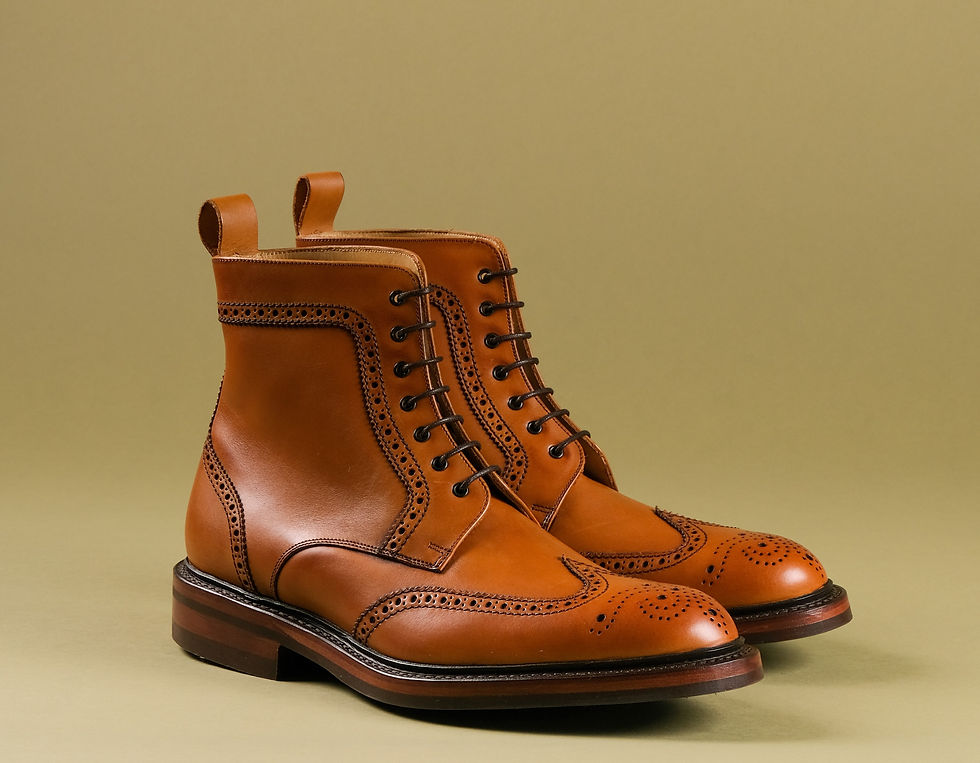 Leather boots created by Tirrena, a tanning company in Lonigo (VI)