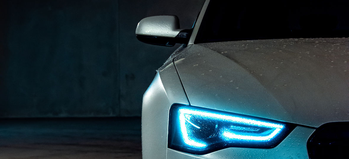 Car headlight restored and polished during interior and exterior detailing in Brisbane by Auto Shine QLD