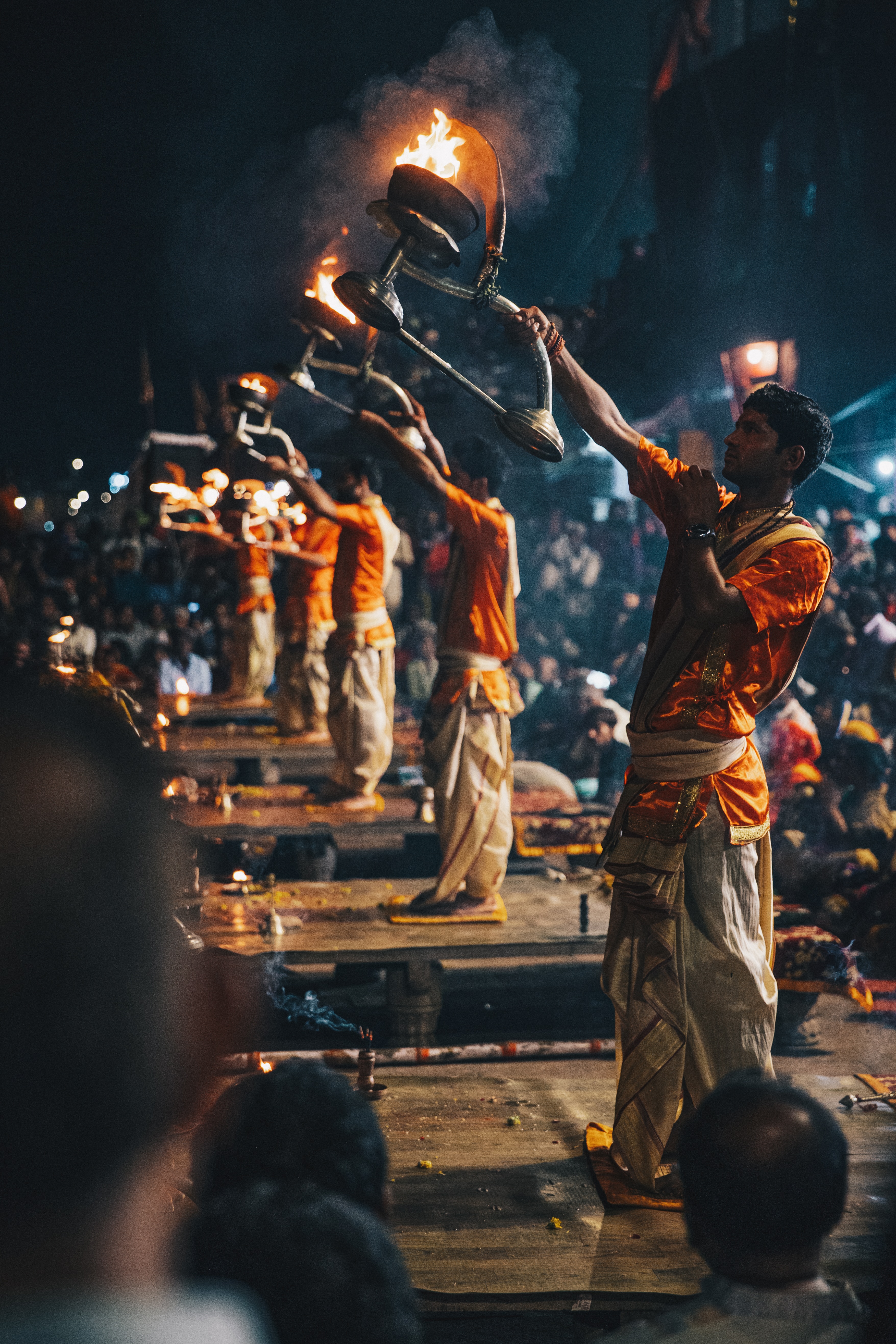 Ganga Aarti at Varanasi, India