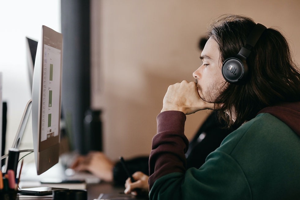 Man with headphones