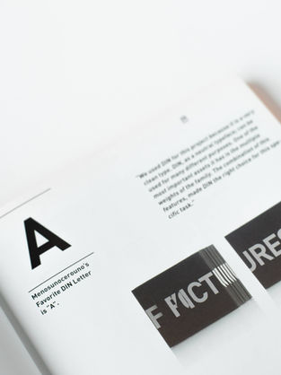 Book with bold typography