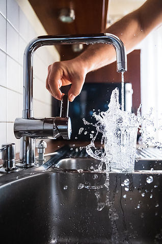 Crystal clear water from kitchen tap