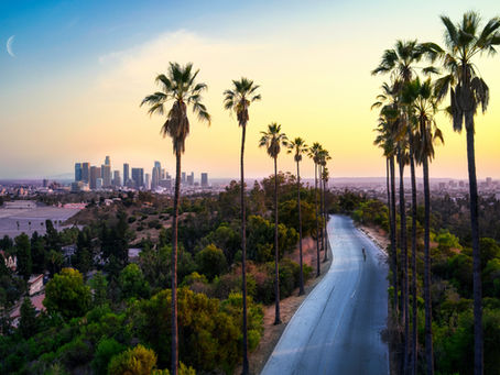 Los Angeles at sunset.