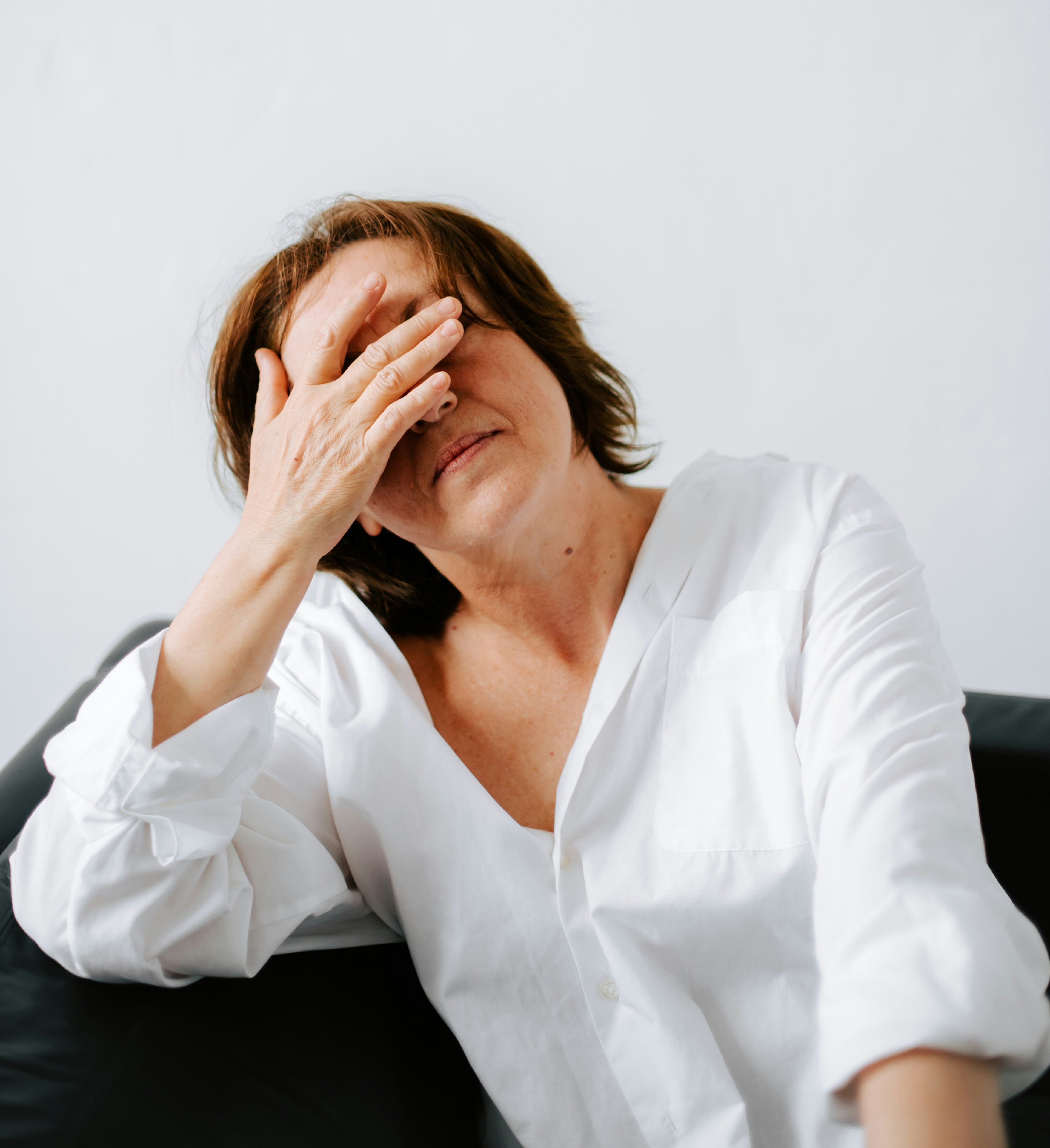 Older woman experiencing Dry Eye from Menopause