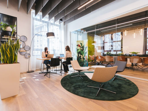 a beautiful office space