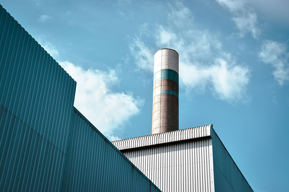Chemney of a chemical plant