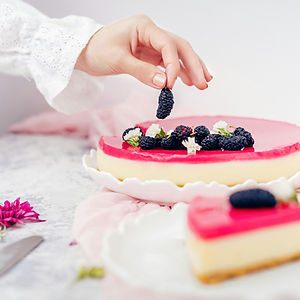 Mulberry Lemon Cheesecake