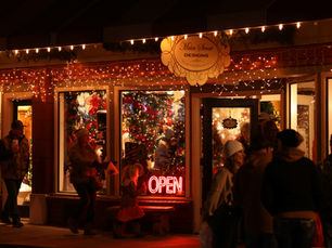 Festive shopping street