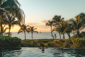 Anguilla coast pool view