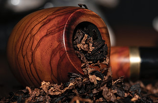 A pipe filled with tobacco