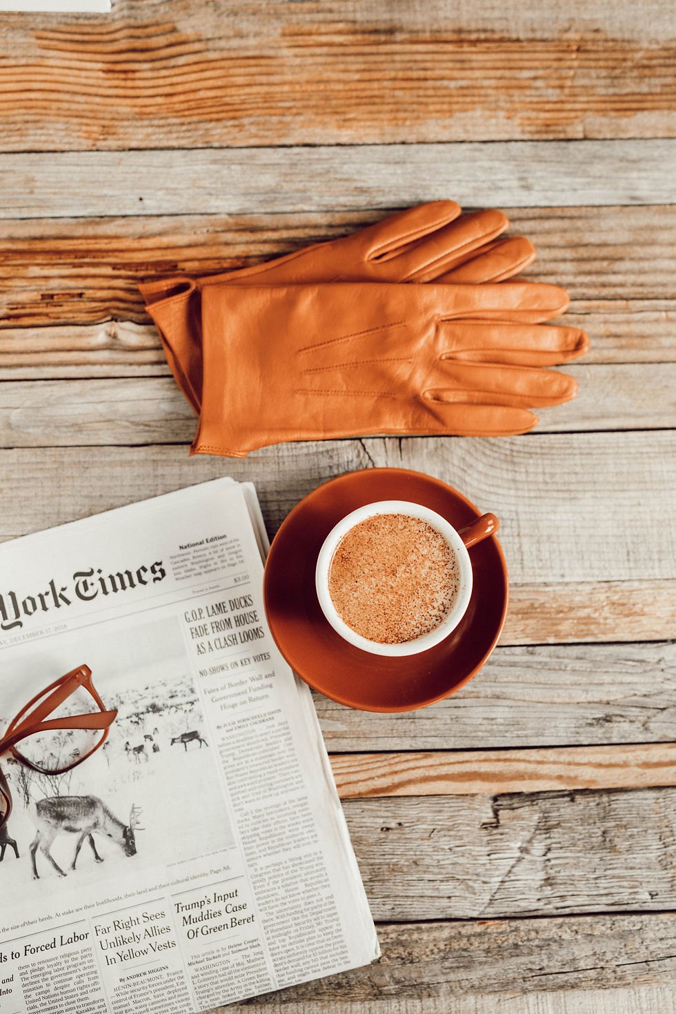 Coffee and gloves -let's make a plan!