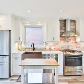 White Galley Kitchen