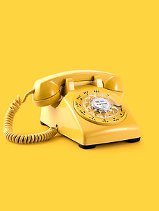 Yellow Retro Telephone