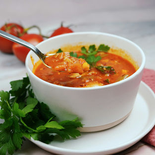 Masoor Dal (Spiced Red Lentil Soup)
