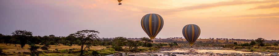 Balloon safari in serengeti