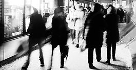 People at a Train Station