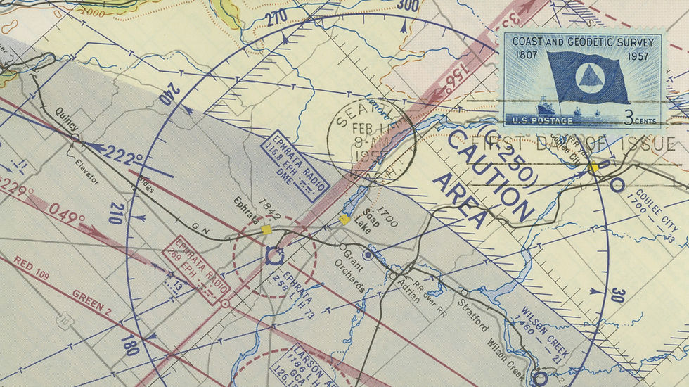Image courtesy of NOAA - 1957 meteorological map of Seattle