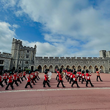 Soldiers on a parade in London