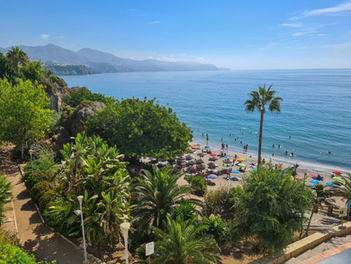 tengerpart a costa de sol-on Spanyolországban Andalúzia