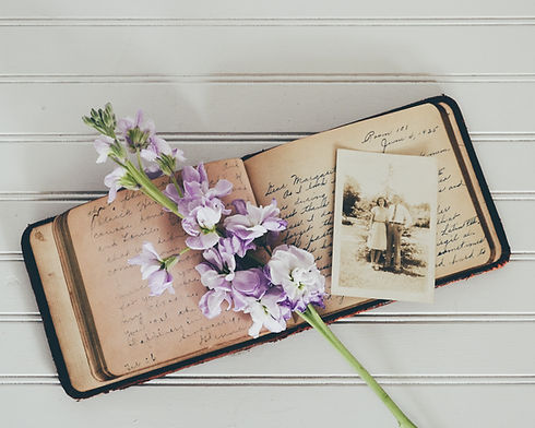 The Senior Notebook with Flowers