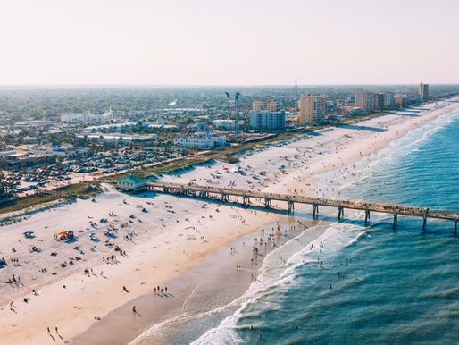 jacksonville beach on a summer day
