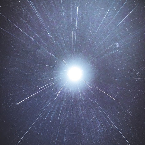 white light in space