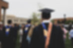 A college student attends graduation