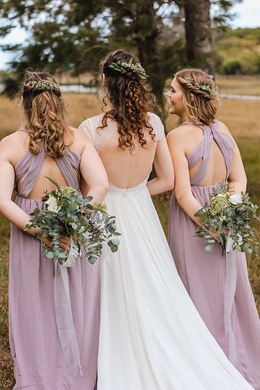 Custom made bridesmaid dresses