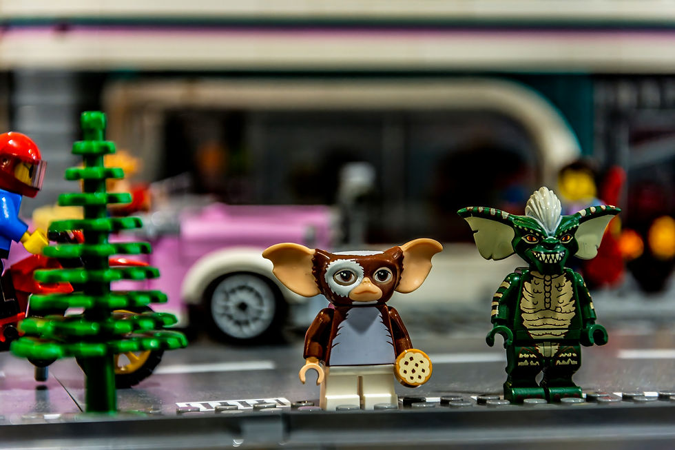 toy gremlins lined up