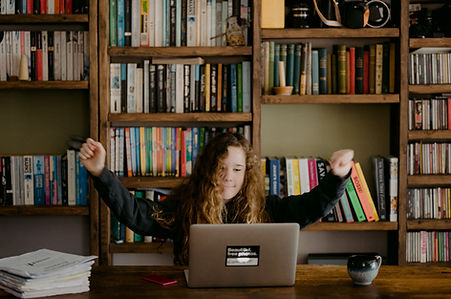 Image of child on computer by Annie Spratt