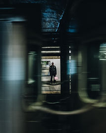 Image of a man standing in the distance.