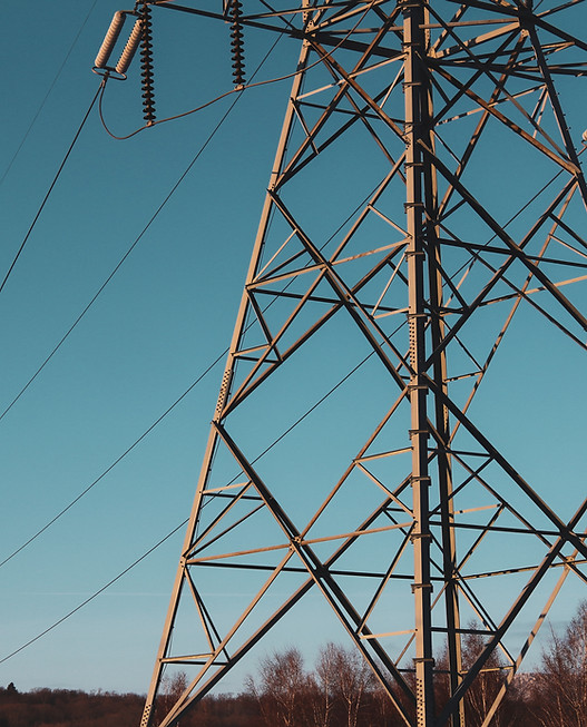 An electricity pylon