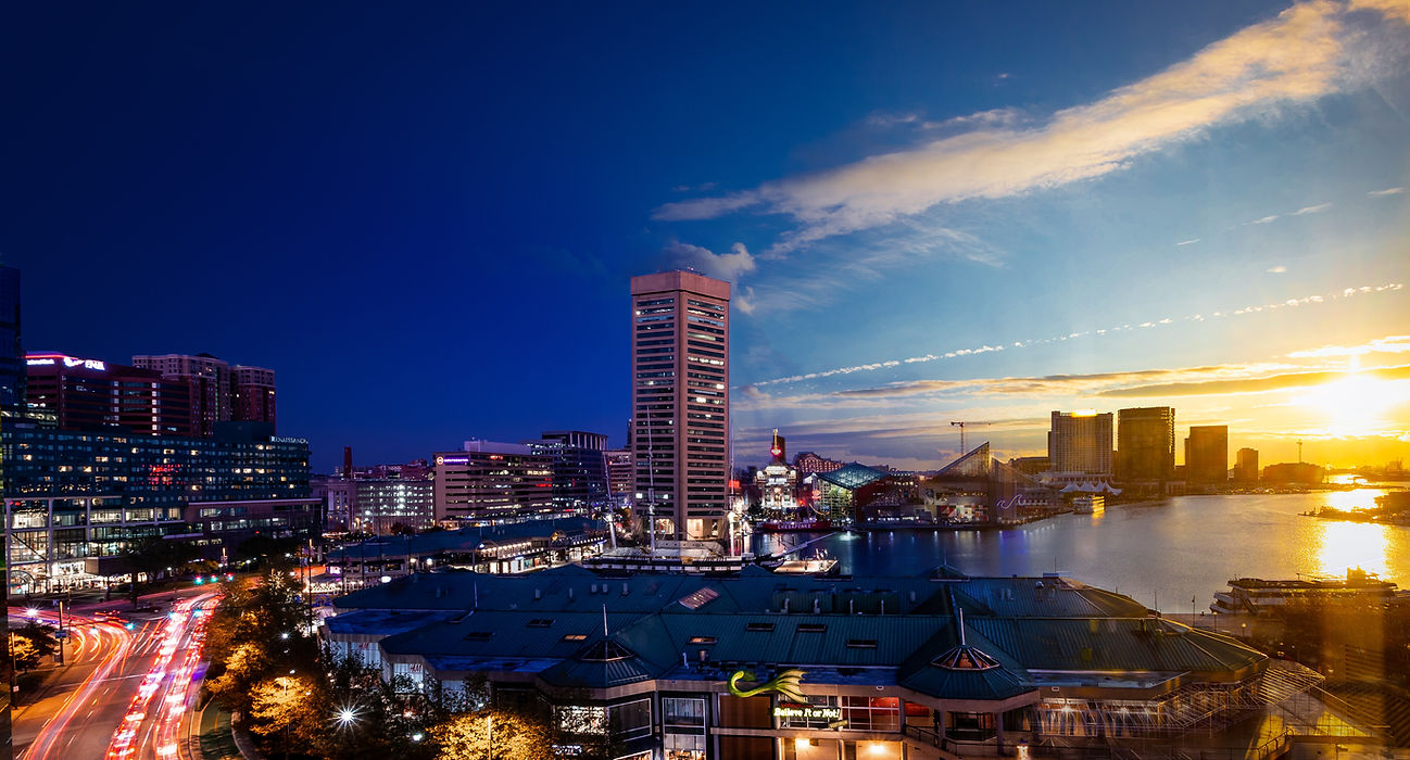 Baltimore at night
