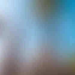 The octagonal dome of the Church of the Beatitudes at Tabgha, framed by palm trees against a clear blue sky.