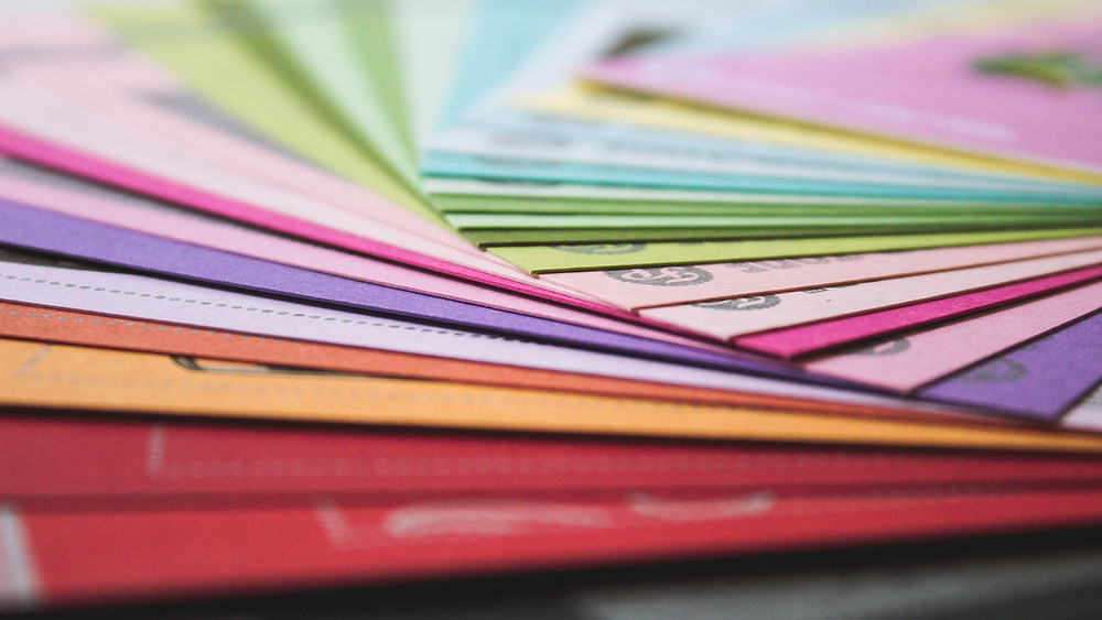 Colorful folders for organizing files
