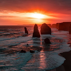 coucher de soleil en australie