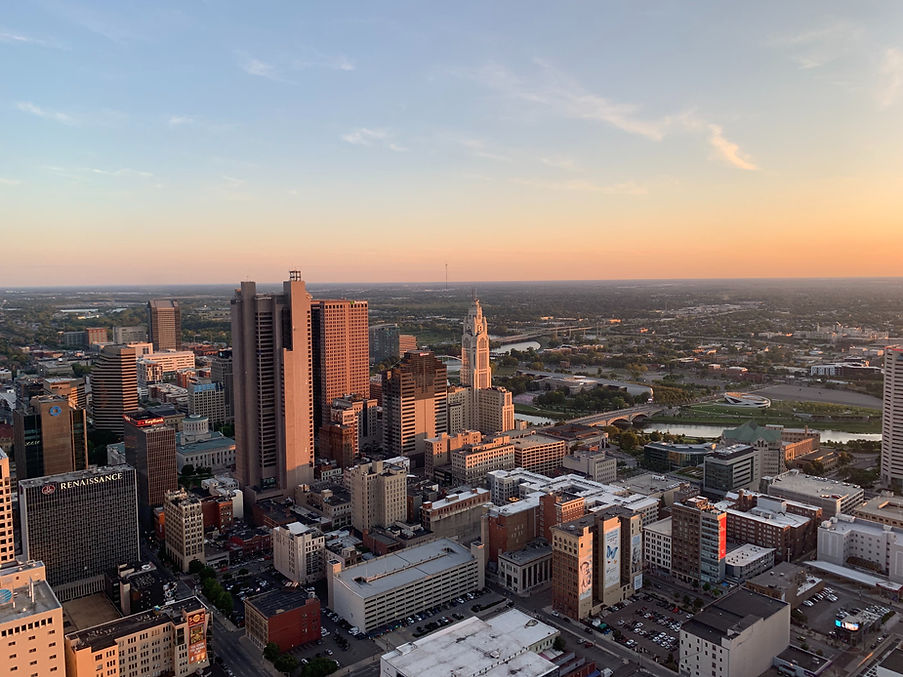 Arial image of Columbus, Ohio