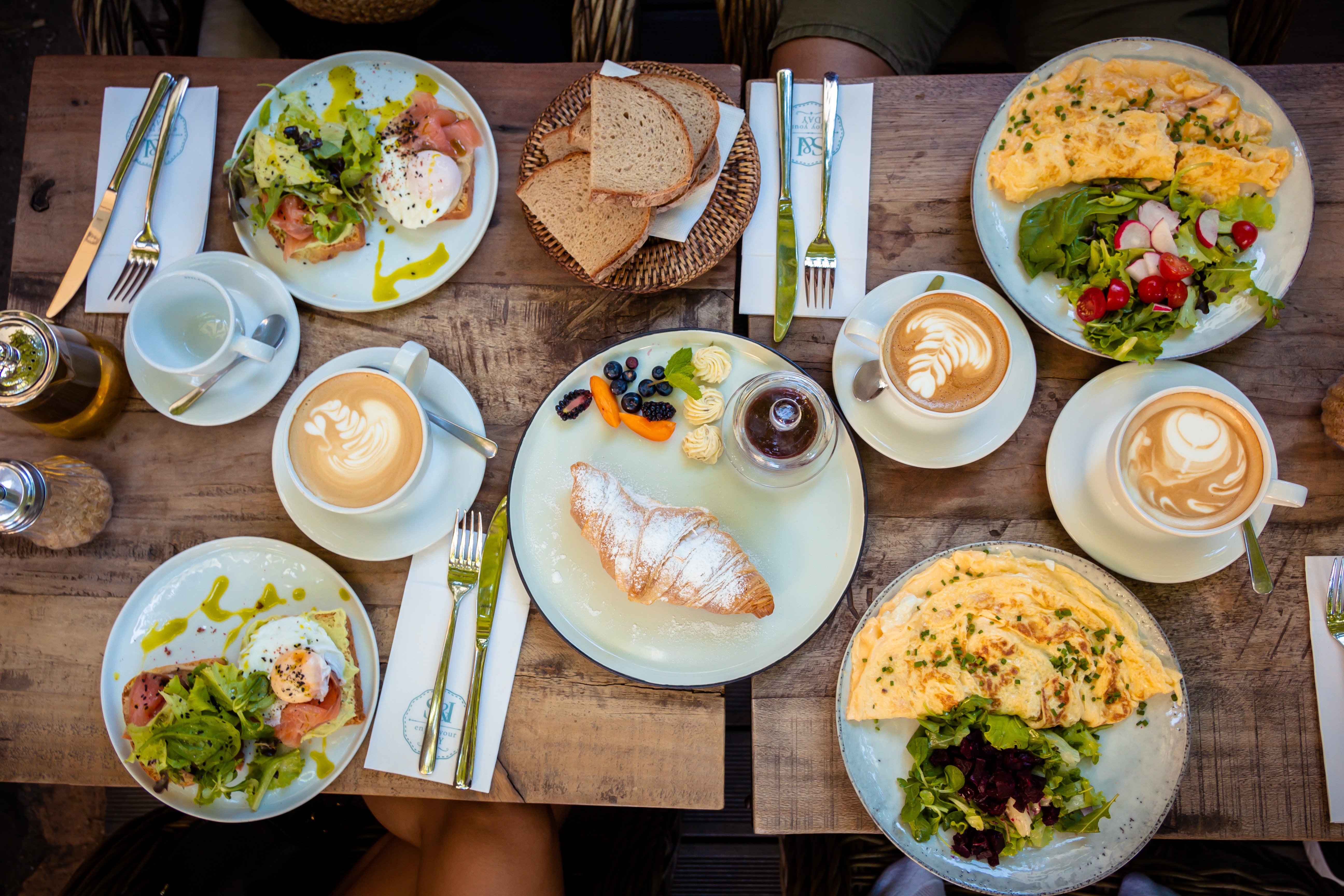 Arranged Food and Objects