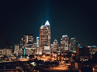 Image by Wes Hicks of Charlotte, North Carolina at night