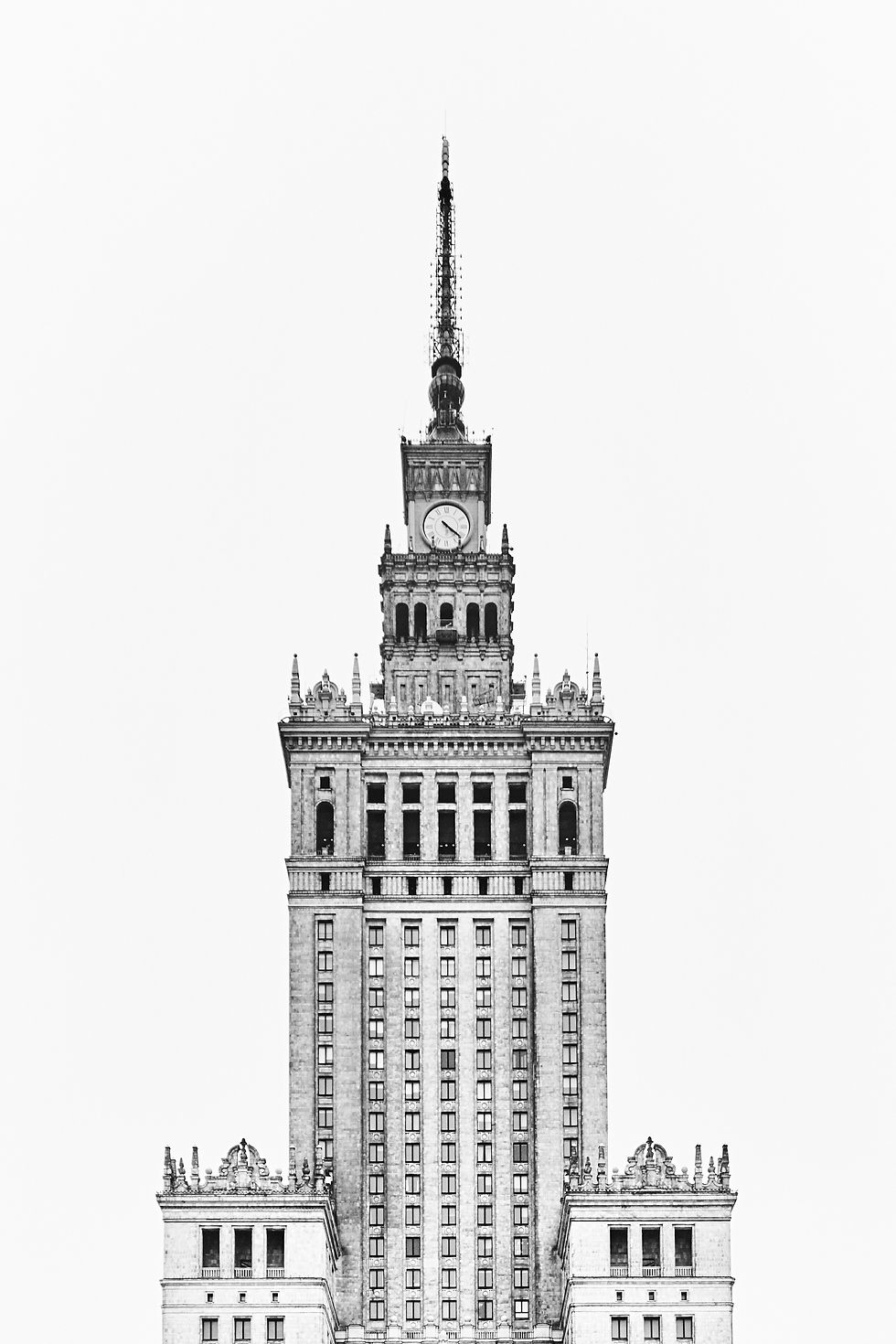 Warsaw's Palace of Culture still stands as an architectural and tourist attraction in Poland.
