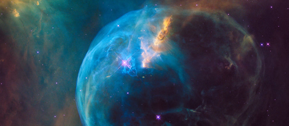 A supernova in space.