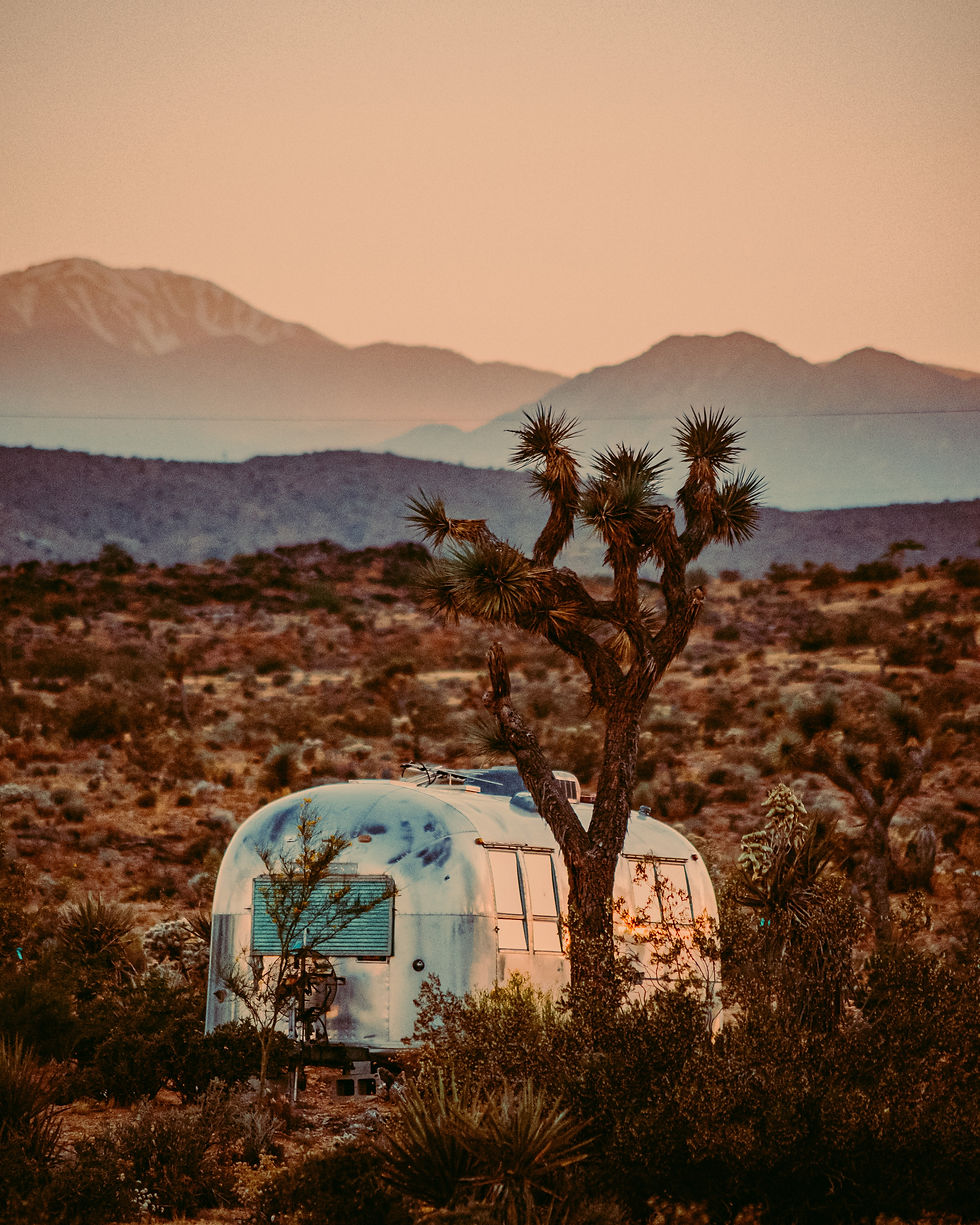 Airstream at Joshua Tree National Park