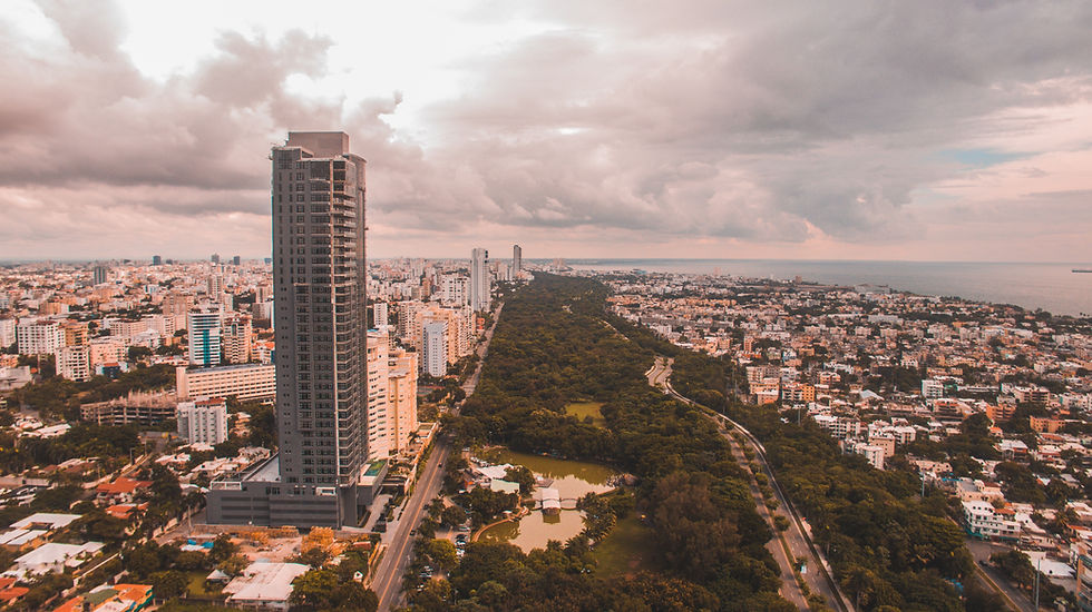 vista aérea de la ciudad de santo domingo