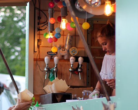 A food truck station at your destination wedding at Quinta do Torneiro, Lisbon. Image by Micheile Henderson @micheile010