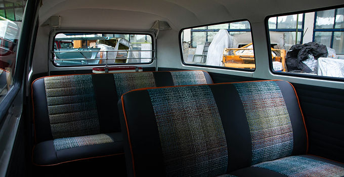 Campervan upholstered seating