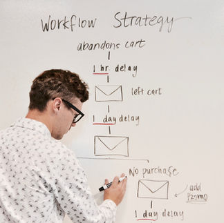 4 Success Tips Every Aspiring Entrepreneur Needs to Hear Today | Man Drawing Workflow Strategy on Whiteboard