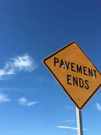 Pavement Ends Traffic Sign