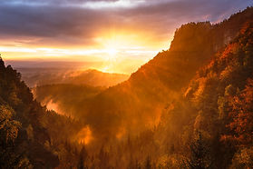 Sunrise and Mountains